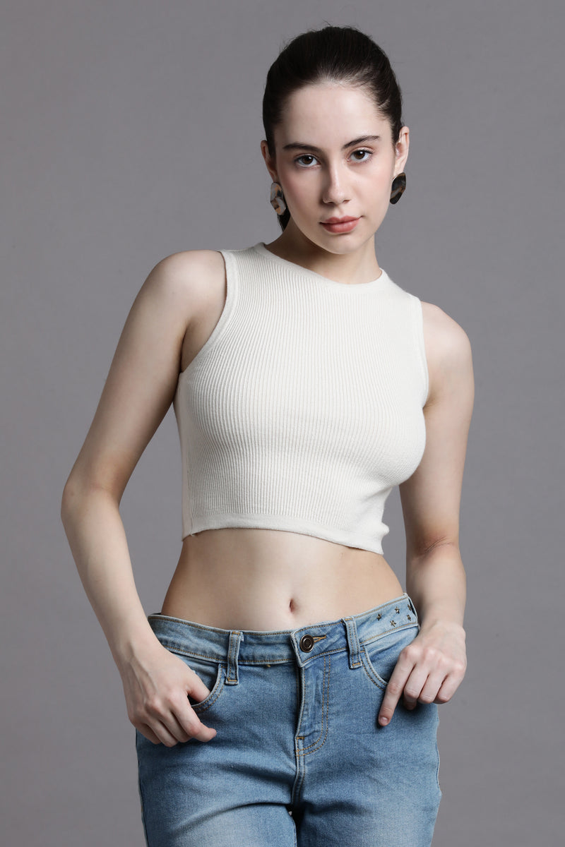 BASIC BLISS CROPPED TANK TOP