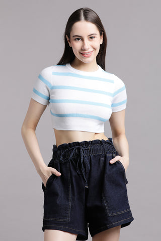 STRIPED CROP TOP