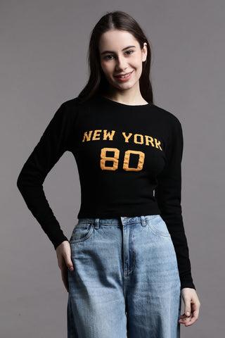 New York varsity full sleeve top