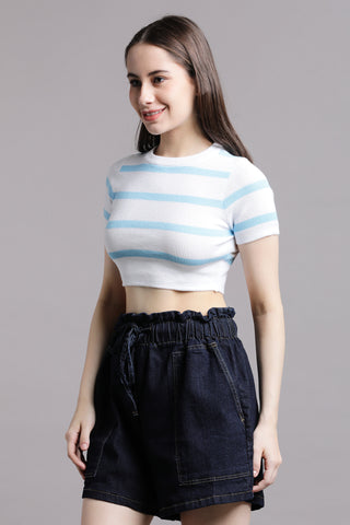 STRIPED CROP TOP