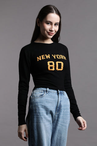 New York varsity full sleeve top